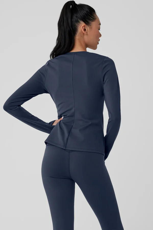 Airbrush Winter Warm Nocturne Long Sleeve - Navy