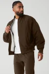 Faux Fur Urbanite Bomber - Espresso/Ivory