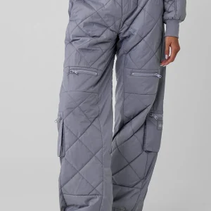 High-Waist Snowrider Puffer Pant - Fog