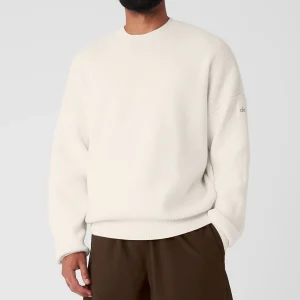 Scholar Crew Neck Sweater - Ivory