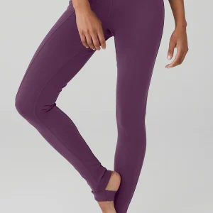 Airbrush High-Waist Enso Legging - Dark Plum