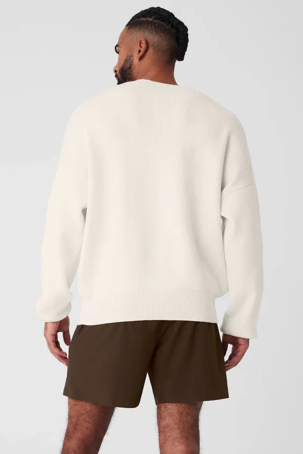 Scholar Crew Neck Sweater - Ivory