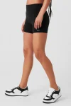 5 Airbrush High-Waist Biker Short - Black