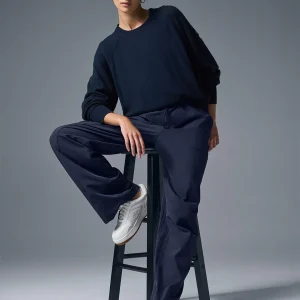 Cashmere Jet Set Crew - Navy