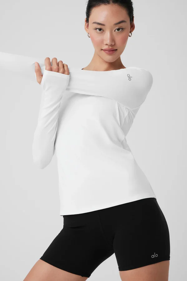 Alosoft Finesse Long Sleeve - White