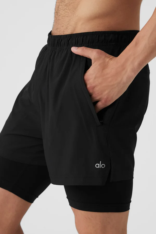 5 Revival 2-In-1 Short - Black/Black