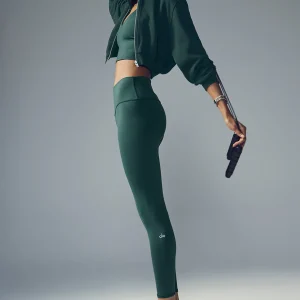 7/8 High-Waist Airbrush Legging - Midnight Green