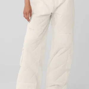 High-Waist Snowrider Puffer Pant - Ivory