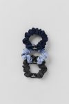 Fresh Mini Scrunchie 3-Pack – Winter Frost/Navy/Anthracite