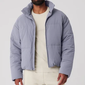 Stretch Woven Street Puffer - Fog