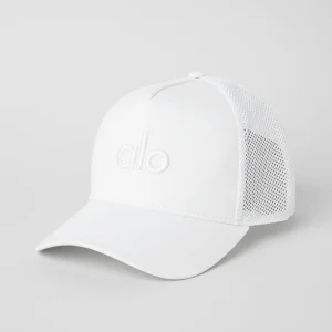 District Trucker Hat - White/White