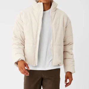 Corduroy Stage Puffer - Bone