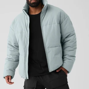 Stretch Woven Street Puffer - Cosmic Grey
