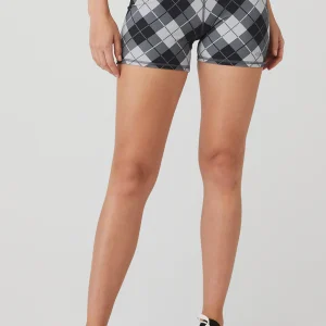 4 Vapor High-Waist Argyle Short - Black/Anthracite