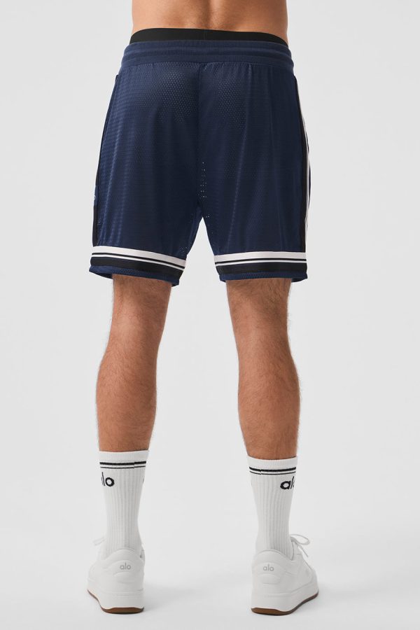 7″ Key Mesh Basketball Short – Navy