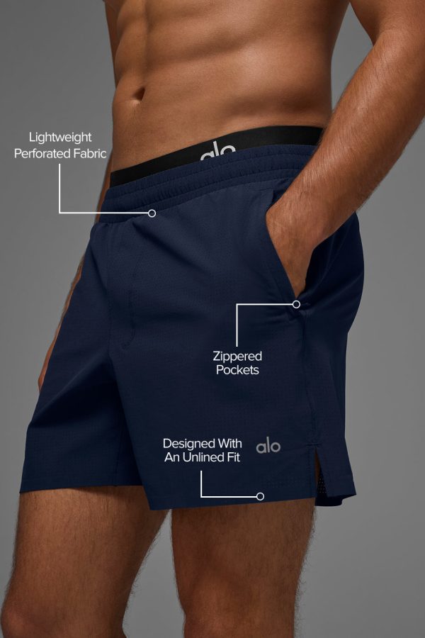 5″ Traction Running Short – Navy