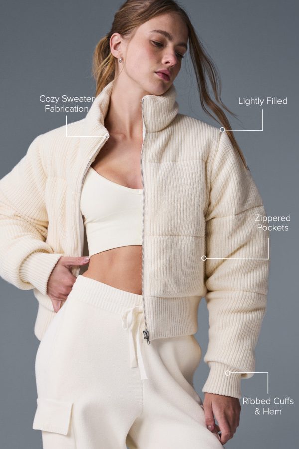 Darling Sweater Puffer ?C Ivory
