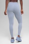 Seamless High-Waist Two Tone Rib Legging – Winter Frost Heather