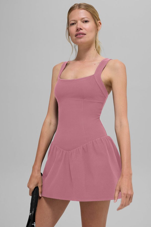 Alosoft Break Point Tennis Dress – Pink Wild Rose