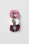 Fresh Mini Scrunchie (3-Pack) – Burgundy/Pink Wild Rose/Ivory