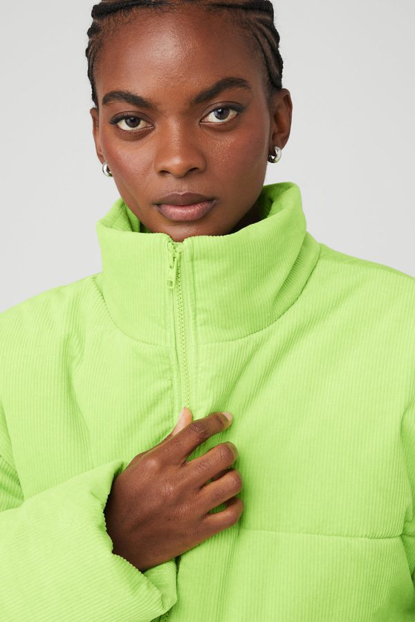 Corduroy Stage Puffer ?C Celery