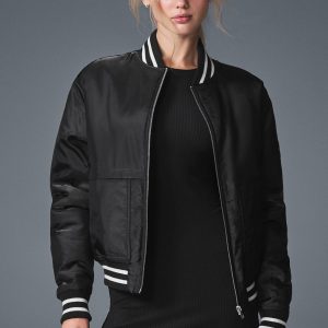 Afterglow Varsity Jacket ?C Black