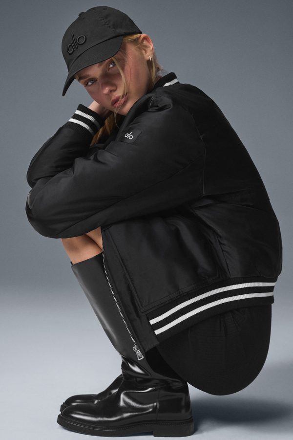 Afterglow Varsity Jacket ?C Black