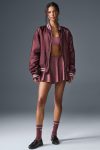 Afterglow Varsity Jacket ?C Burgundy Truffle