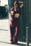 Accolade Straight Leg Sweatpant ?C Burgundy