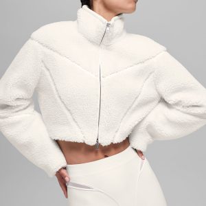 Sherpa Cropped Slope Side Jacket ?C Ivory