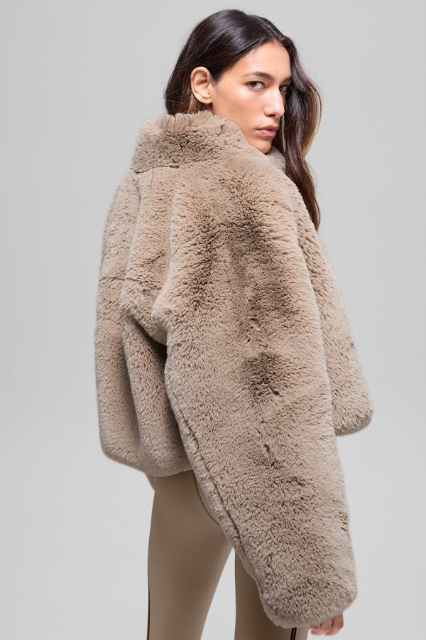 Faux Fur Allure Jacket ?C Oat