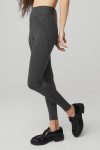 Pinstripe Jacquard Extreme High-Waist Legging ?C Anthracite/Black