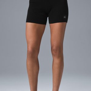 Scholar Knit High-Waist Short ?C Black