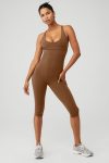 Airbrush Physique Onesie ?C Cinnamon Brown