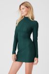 Euphoria Long Sleeve Dress ?C Midnight Green